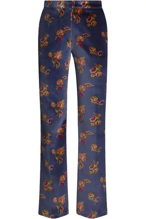 Etro Pantalon évasé à fleurs