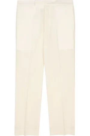 SAPIO Pantalon fuselé en laine à plis marqués