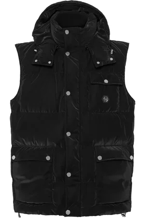 Philipp Plein Gilet matelassé à logo appliqué