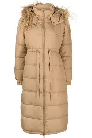 Twin-Set Parka ornée de plumes à capuche