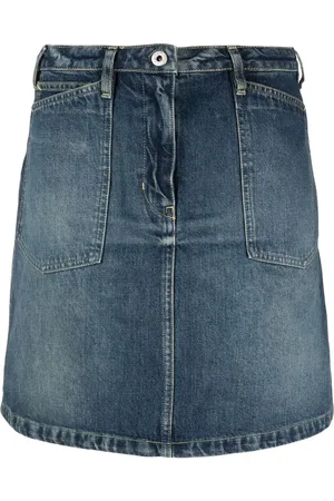 Kenzo Minijupe en jean à coupe évasée