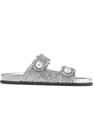 Jimmy Choo Sandales Fayence en cuir à paillettes