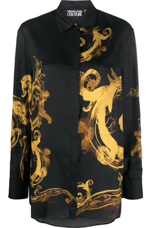 VERSACE T-shirt à imprimé Chain Couture