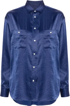 Ralph Lauren Chemise en satin à manches longues