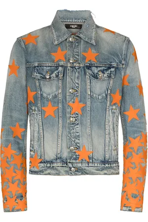 AMIRI Veste en jean à étoiles brodées