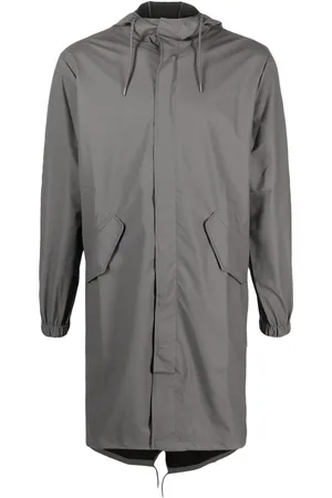 Rains Parka à capuche à lien de resserrage