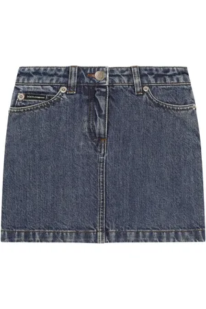 Dolce & Gabbana Minijupe en jean à plaque logo