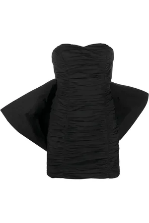 ROTATE Robe courte plissée à détail de nœud