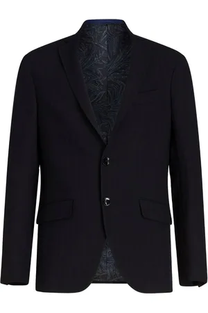 Etro Blazer en laine à revers crantés
