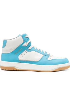 santoni Baskets lacées à empiècements