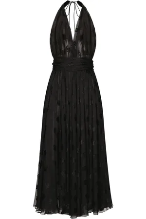 Dolce & Gabbana Robe mi-longue à motif monogrammé
