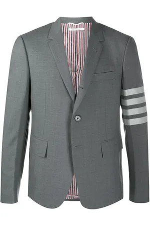 Thom Browne Blazer en laine à détail 4 bandes signature