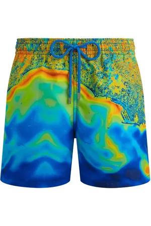 Vilebrequin Short de bain à imprimé Bathymetry Des Oceans