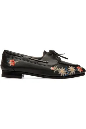 Bally Mocassins à fleurs brodées