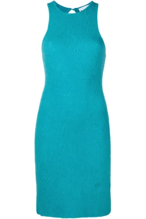Ganni Robe en maille à design sans manches
