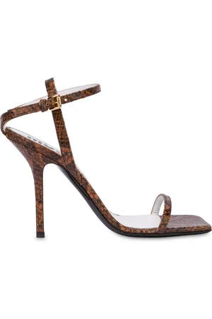 Moschino Sandales à effet peau de python