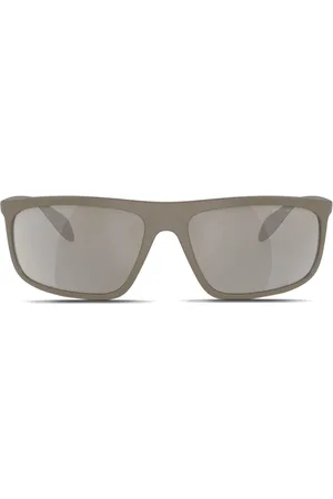 Emporio Armani Lunettes de soleil à monture couvrante