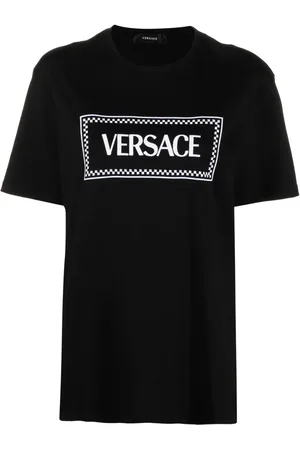 VERSACE T-shirt 90s Vintage à logo brodé