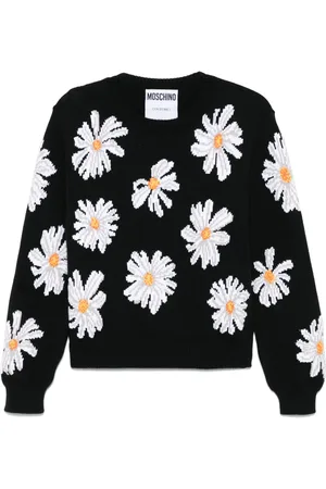 Moschino Pull à fleurs en jacquard
