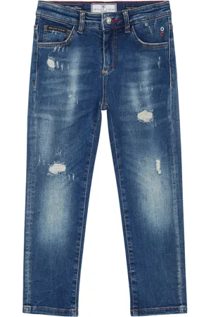 Philipp Plein Jean droit à logo imprimé