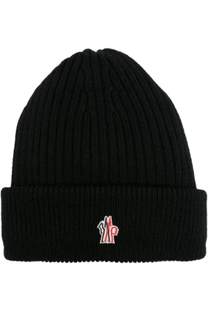 Moncler Bonnet en laine à logo brodé
