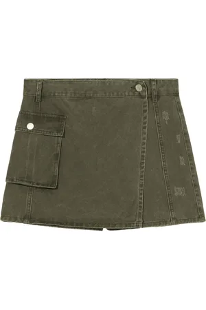 B+AB Short en maille à effets usés