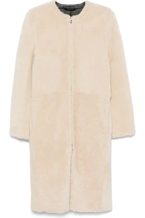 Totême Manteau en peau lainée