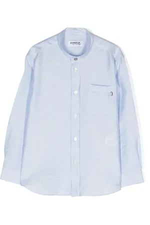 Dondup Chemise rayée à plaque logo