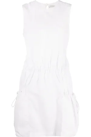 Moncler Robe courte en coton à design sans manches