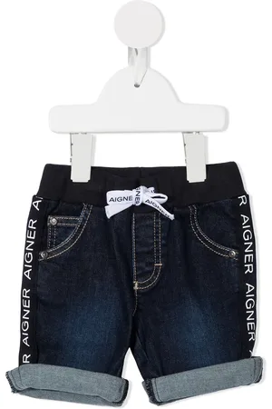 Aigner Short en jean à bande logo