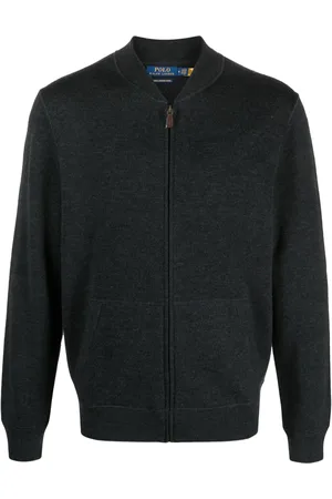 Ralph Lauren Pull en laine feutrée à fermeture zippée