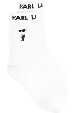 Karl Lagerfeld Lot de trois paires de chaussettes Ikon en intarsia