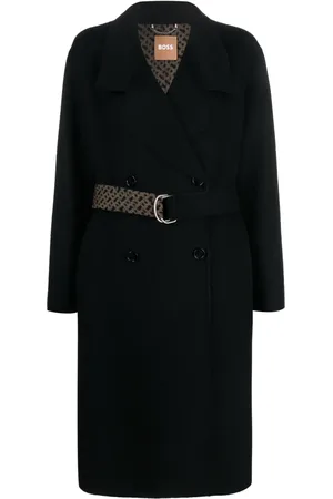 HUGO BOSS Manteau à motif monogrammé