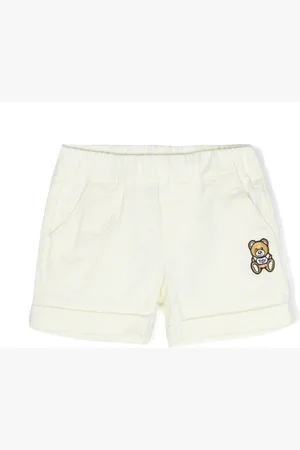 Moschino Short en coton à logo Teddy Bear