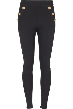 Balmain Legging 6-Button en maille