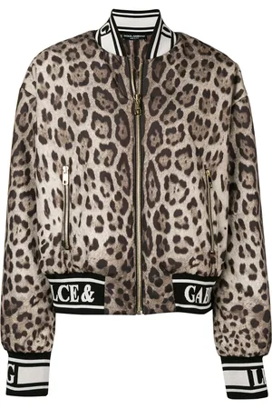 Dolce & Gabbana Veste bomber à imprimé léopard