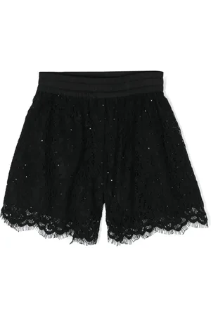 MONNALISA Short à dentelle fleurie