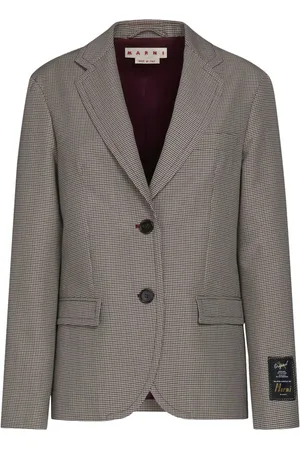 Marni Blazer boutonné à motif pied-de-poule
