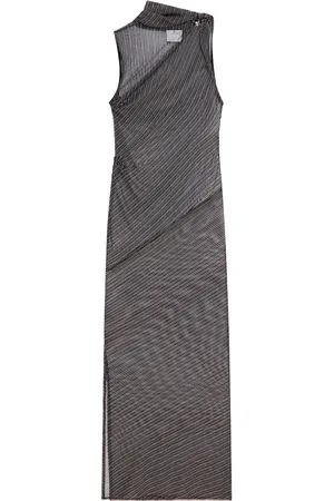 Courrèges Robe drapée en résille