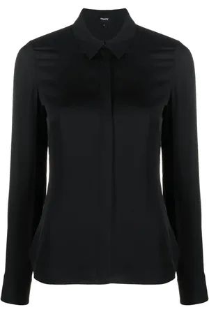 THEORY Chemise en soie à boutonnière dissimulée
