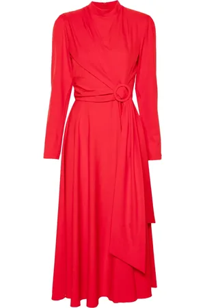 NISSA Robe mi-longue à boucle décorative