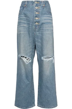 JUNYA WATANABE Jean à effet usé droit