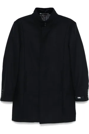 Karl Lagerfeld Manteau droit à simple boutonnage