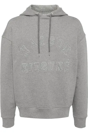 Maison Kitsuné Hoodie en coton à logo brodé