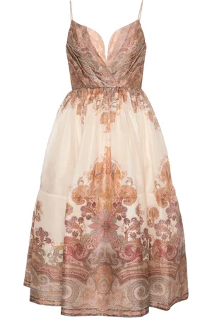 ZIMMERMANN Robe Illustration à coupe mi-longue