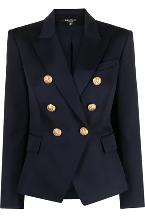 Balmain Blazer en laine à boutonnière croisée