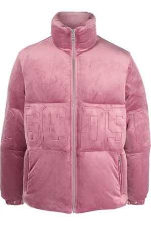 GCDS Veste en velours à logo embossé