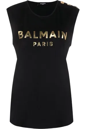 Balmain T-shirt à logo imprimé