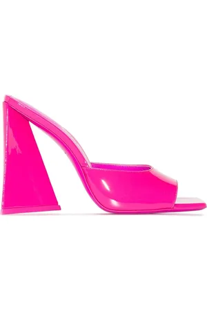 The Attico Mules Devon 115 mm en cuir verni