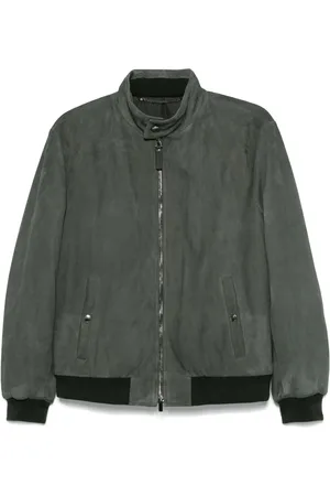 CANALI Veste bomber en cuir
